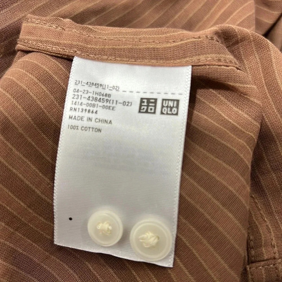 - MUNIQLO oversized Long-Sleeve shirt size XXS - Picture 6 of 6